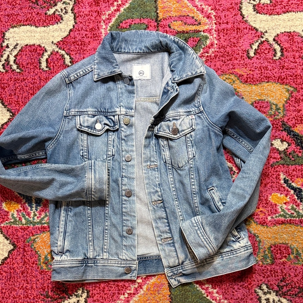 Ag Adriano Goldschmied Light Blue Denim Jacket
